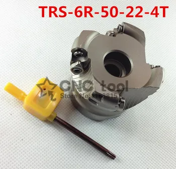 TRS 6R-50-22- Торцевая фреза 4T, плоская черновая резка с возможностью индексирования, фреза с ЧПУ