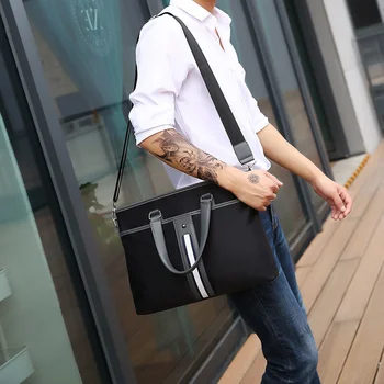 Мужские Оксфордские сумки повседневные водонепроницаемые сумки для ноутбуков Мужские Деловые Дорожные сумки-мессенджеры Мужская сумка через плечо Горячая распродажа