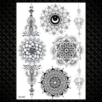 Наклейка с татуировкой Compasses Peony Temporayr для женщин, татуировки на руках с трехцветным цветком, Перевод Воды, боди-арт, искусственные Татуировки с розами, цветочные Изображение 2