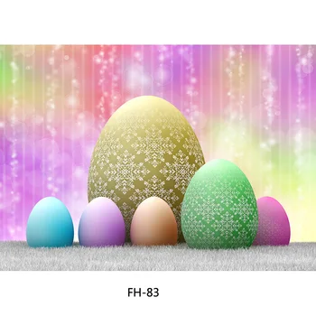 Весенний Пасхальный фон для фотосъемки Кролик Цветы Яйца деревянная доска фотофон студийный реквизит 2021318FH-03 Изображение 2