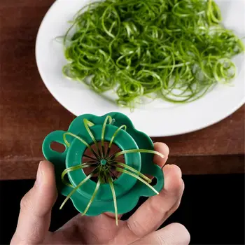 Измельчитель зеленого лука Easy Slicer Инструменты для волочения проволоки из зеленого лука Plum Blossom Супертонкий резак для овощей Кухонные принадлежности