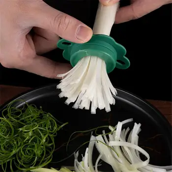 Измельчитель зеленого лука Easy Slicer Инструменты для волочения проволоки из зеленого лука Plum Blossom Супертонкий резак для овощей Кухонные принадлежности Изображение 2