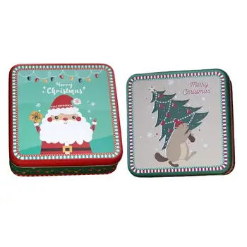 Металлические Рождественские формочки, запечатанные банки, упаковочные коробки, банки для хранения печенья, коробка конфет, Подарочная коробка для хранения, Контейнер для печенья, коробка для домашнего хранения