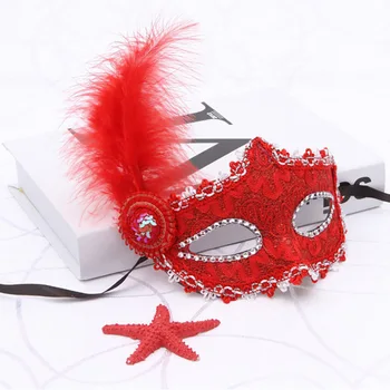 Модная роскошная Венецианская маскарадная маска для женщин и девушек, сексуальная маска для лисьих глаз для маскарадного костюма, Рождественской вечеринки на Хэллоуин, маска с блестками Изображение 2