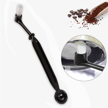 Насадка для чистки кофемашин С ложкой Щетка с длинной ручкой и высокоэластичной щетиной, легко снимаемая для кофемашин