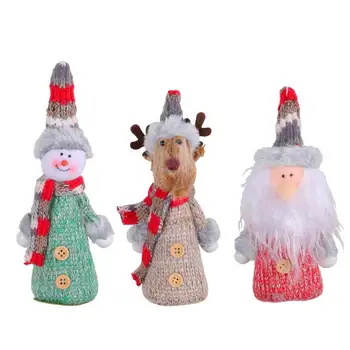 Мягкие украшения для Рождественской елки, плюшевые украшения для животных, Плюшевые Украшения для животных, Рождественские Мягкие игрушки для животных