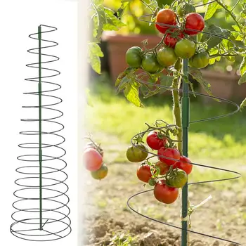 Подставка для растений и цветов, Спиральная опора для растений, башня для вьющихся растений, Растягивающаяся подставка для помидоров, клетка для комнатных растений