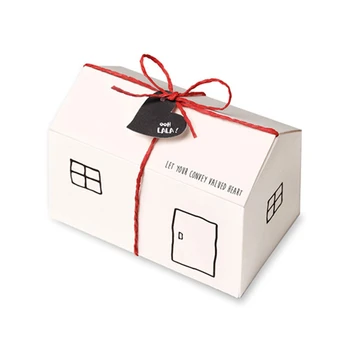 100ШТ Подарочные Коробки Из Домашней Бумаги White Kraft Party Favor Box Подарочная Упаковка Коробка Конфет Wed Box Bag Set Подарочная Бирка С Завязками Включена Изображение 2