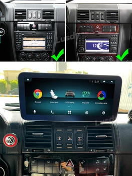 Qualcomm 8 + 128 Г Android 13 Автомобильный Мультимедийный для Mercedes Benz G Class W461 W463 2004-2014 Авто Радио Стерео Видео GPS CarPlay 4G Изображение 2