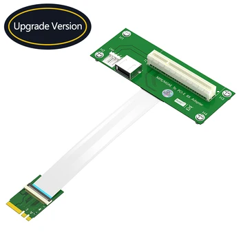 НОВЫЙ ключ NGFF M.2 A /E к PCI Express X8 USB 2.0 Riser Card 4Pin Power с Удлинительным Кабелем FPC Магнитная Накладка Вертикальная Установка