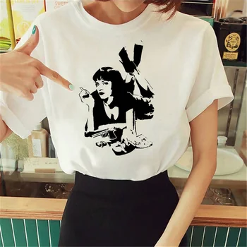 Y2k Топ с принтом, женские футболки harajuku, женская графическая одежда y2k harajuku