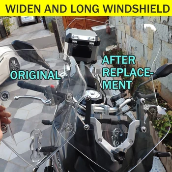 Для аксессуаров для мотоциклов Loncin Voge 500DS 650DS 650 500 DS Удлинитель лобового стекла Дефлектор ветрового стекла Ветрозащитный экран Изображение 2