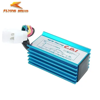 Синий 6-контактный Блок CDI Зажигания Переменного Тока Для 200-кубового ATV/CG125cc/150 куб. см// 250 куб.см ac 6-контактный/модифицированный CDI воспламенитель с ЧПУ