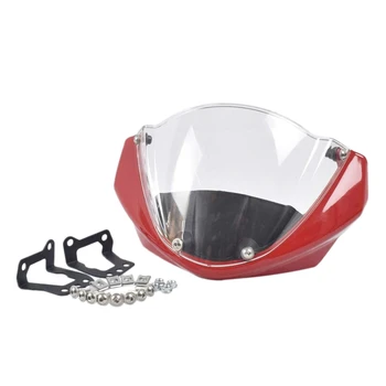 Лобовое стекло мотоцикла, головной убор, обтекатель лобового стекла для Ducati Monster 696 795 796 M1100, красный Изображение 2