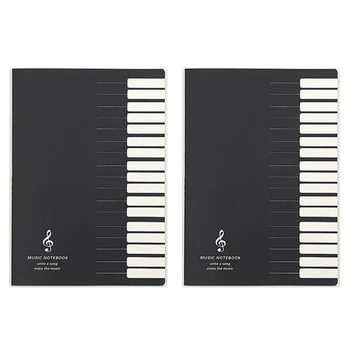 Записная книжка с музыкальными нотами 2X Five Lines, нотная тетрадь с нотной закладкой для персонала