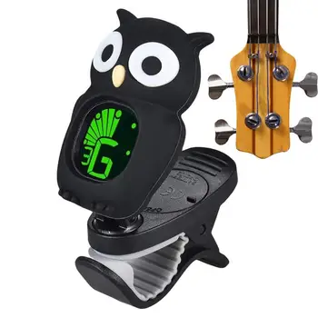 Тюнер для гитары Профессиональный Хроматический тюнер Зажимной Тюнер для акустической гитары Owl Тюнеры для музыкальных инструментов Гитары