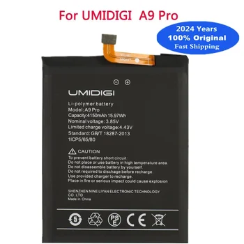 2024 года 100% Оригинальный Аккумулятор Для UMI Umidigi A9 Pro A9Pro 4150 мАч Сменный Аккумулятор Для Телефона Bateria В Наличии Отслеживание