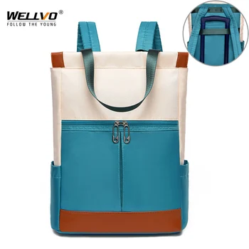 Многофункциональный Женский рюкзак 13 Дюймов, сумка для деловых поездок, Школьная сумка для студентов колледжа, Водонепроницаемая Лоскутная сумка Mochila XA392C