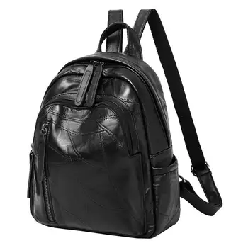 Женский рюкзак из искусственной кожи, однотонный Модный рюкзак для путешествий, школьная сумка, женский рюкзак большой емкости для девочек-подростков