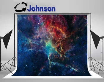 JOHNSON Красочные Галактики Космические фоны на Галактическую тематику Космическое пространство Космическая Вселенная Компьютерная печать фон для вечеринки