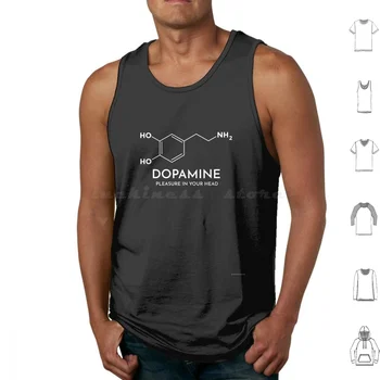 Дофаминовое удовольствие в вашей голове Майки Жилет без рукавов Допамин Молекула дофамина Химическая структура дофамина Химик