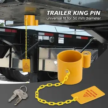 Для RVS 5th Wheel King Pins Lock, Антикоррозийный замок для тяжелых стальных прицепов King Pins Lock Изображение 2