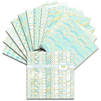 2022 Новая изумрудная упаковка бумаги для скрапбукинга из 24 листов ручной работы craft paper craft Background pad 612