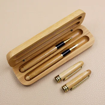 Бамбуковая ручка - Ручка - Нейтральная ручка для подписи - Шариковая ручка - Винтажная бамбуковая ручка - Набор для вырезания