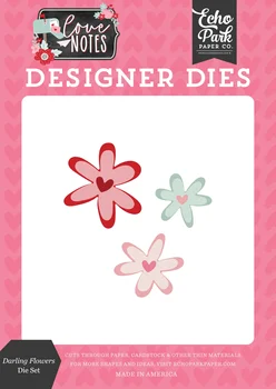 Любовные записки: Набор штампов Darling Flowers Medium 2024 Новые шаблоны для поделок из бумаги для скрапбукинга