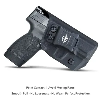 Кобура M & P 45 Shield IWB Kydex по индивидуальному заказу: Пистолет M & P 45 Shield M2.0 со стволом 3,3 дюйма - для ношения на поясе Изображение 2