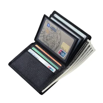 Новый мужской короткий кошелек с зажимом для денег из воловьей кожи, вертикальный Кожаный бумажник для водительских прав, сумка для водительских прав, рукав для карты, кошелек