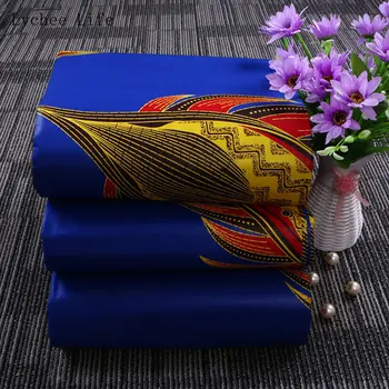 Lychee Life 1 Ярд Ткани С Настоящим Восковым Принтом Ankara African Dess Швейная Ткань Для Женской Одежды Diy Making Materials