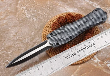 Micro OTF Tech Knife Nemesis 440 Стальное Лезвие 57HRC Ручка Из Цинково-Алюминиевого Сплава Для Самообороны на Открытом Воздухе Карманный Нож для Кемпинга Изображение 2