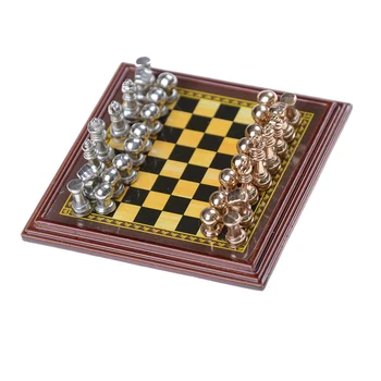 Классические шахматные фигуры из цинкового сплава, деревянная шахматная доска, набор для игры в шахматы с королем, высококачественные шахматы на открытом воздухе Изображение 2