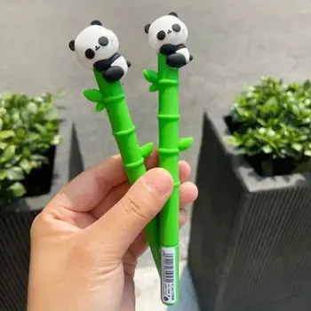 Быстросохнущие нейтральные гелевые ручки, креативная шариковая ручка с черными чернилами Panda, плавно пишущая, симпатичная ручка для подписи, школьная Изображение 2
