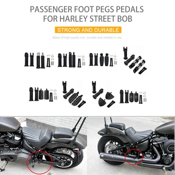 Накладка для сиденья заднего пассажира, Подножки для ног заднего пассажира, Педали для Harley Street Bob seat 2018-2023