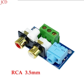 1 Штука разъем RCA Lotus 3,5 мм Разъем для подключения печатной платы Разъем для подключения аудиовхода и вывода Плата для подключения проводов для передачи звука