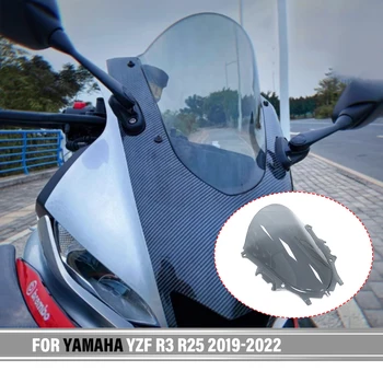 R3 Гоночный Обтекатель Ветрового Стекла Для YAMAHA YZF-R3 R25 YZF 2019 2020 2021 2022 Sport Touring Серия Дефлекторов Лобового Стекла Double Bubble