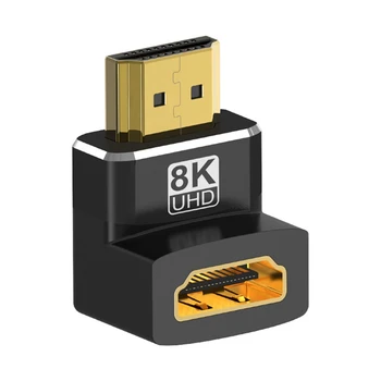 8K-Совместимый прямоугольный адаптер, совместимый с разъемом для мужчин и женщин, удлинительный разъем HD