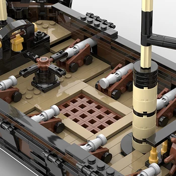 Строительные кирпичи Moc Модель пиратского корабля Технология Bluecoat Battleship Модульные блоки Подарки Игрушки для детей Наборы 