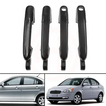 4ШТ Комплект Передних Задних Наружных Дверных Ручек для Hyundai Accent 2006-2011 82650-1E050, 82660-1E050 Изображение 2