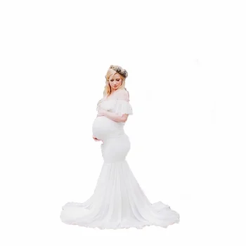 Платье для беременных для фотосессии, Длинное тюлевое платье для фотосъемки, платья для душа, детские платья для фотосъемки
