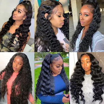 Среди женщин Африки популярны кудрявые парики с градиентными цветами и короткими вьющимися синтетическими волосами Изображение 2