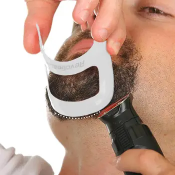 Шаблон для укладки бороды, трафарет для бороды, расчески, расческа для мужчин, инструменты для бритья, Инструменты для подравнивания усов, Салон красоты Изображение 2