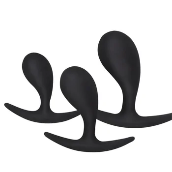 Силиконовая анальная пробка 3шт, носимый стимулятор, мини-массажер для простаты, анальная пробка, вставка для точки G, унисекс-игрушка для мужчин и женщин