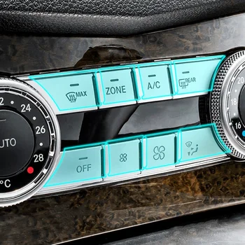 16 шт. Кнопки управления приборной панелью переменного тока, кнопки регулировки громкости, наклейки для Mercedes Benz C GLK CLS ML GLE W204 Изображение 2