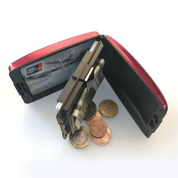 Кошельки для монет Мужской кошелек Жесткий чехол для кредитных карт Защита от RFID сканирования для держателя банковской карты Унисекс Металлический кошелек