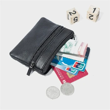 Мужские Женские сумки для карт и монет, мягкий держатель для кредитных карт, кожаный кошелек на молнии, сумка для монет, кошелек Carteira, мини-сумки для монет, Держатели