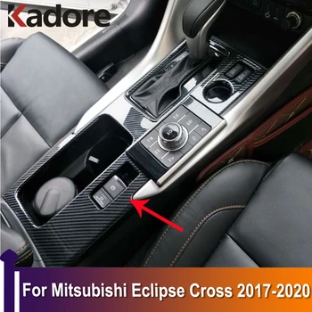 Для Mitsubishi Eclipse Cross 2017 2018 2019 2020 Отделка панели переключения передач, Аксессуары для интерьера, Наклейка на автомобиль из углеродного волокна