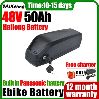 Hailong Bafang Аккумуляторная батарея для электровелосипеда 48V 24ah 20ah 30ah 40ah 50ah 18650 литиевый аккумуляторный пакет мощностью 250 Вт-2000 Вт